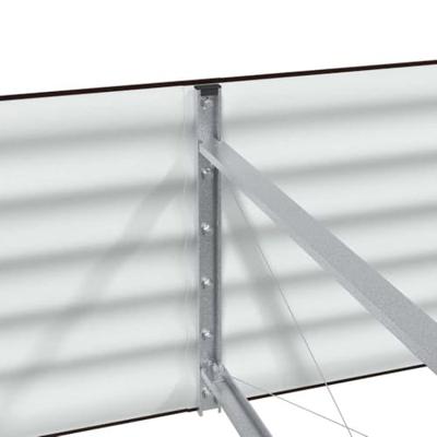 Verhoogde plantenbak Bruin 320 x 80 x 44 cm Staal