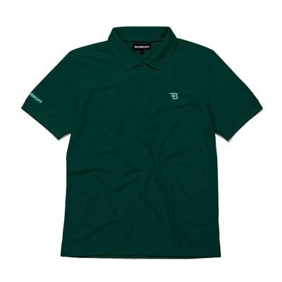 Herenpolo met Korte Mouwen Bobroff Groen Maat XXXL