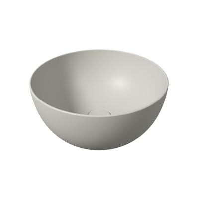 Salenzi Ronde Wastafel Opbouw Unica Round 40x20 cm Mat Grijs