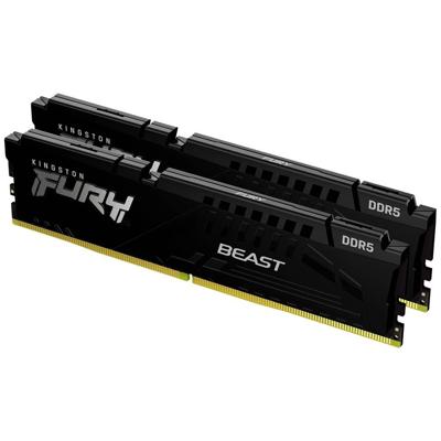 Kingston FURY 16 gb ddr5-5600 (2x 8 gb) kit werkgeheugen (zwart, kf556c36bbek2-16, beast, expo)