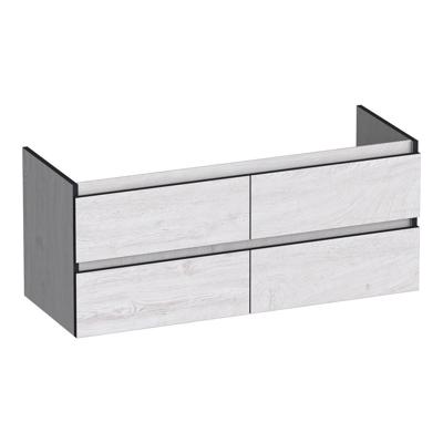 Brauer Joy Edge - Onderkast - 120 cm - met 4 Softclose Lades Greeploos en 2 Sifon Uitsparingen - Forest Seashell