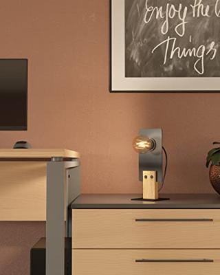 Eglo Moderne tafellampBramerton zwart met hout - 43754