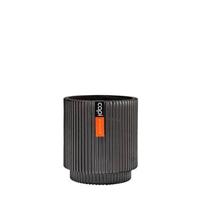 Capi Europe Vaas cilinder Groove - 11x12 - Antraciet - thumbnail