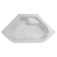 Wisa Anzio bad acryl zeshoekig 145x145x44,5cm wit 5050400615 - thumbnail