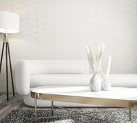 Marburg Travertino; Boho Behang met linnenlook - 33388 - thumbnail