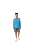 Malelions Relaxed Lifestyle Longsleeve T-Shirt Kids Blauw - Maat 176 - Kleur: WitBlauw | Soccerfanshop - thumbnail
