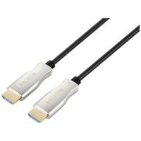 SpeaKa Professional SP-9019356 HDMI-kabel HDMI Aansluitkabel HDMI-A-stekker, HDMI-A-stekker 50.00 m Zwart 4K UHD, Afgeschermd - thumbnail