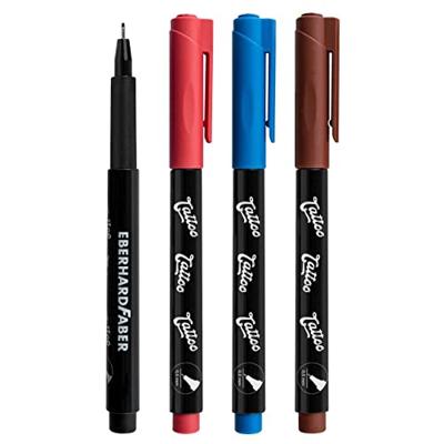 Eberhard Faber EF-559506 Tattoo Marker Skinlettering 4 Stuks Zwart Eberhard Faber EF-559506 Tattoo Marker Skinlettering 4 Stuks Zwart