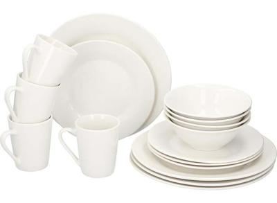 Alpina Serviesset 16-Delig - Servies voor 4 Personen - Wit Alpina Serviesset 16-Delig - Servies voor 4 Personen - Wit