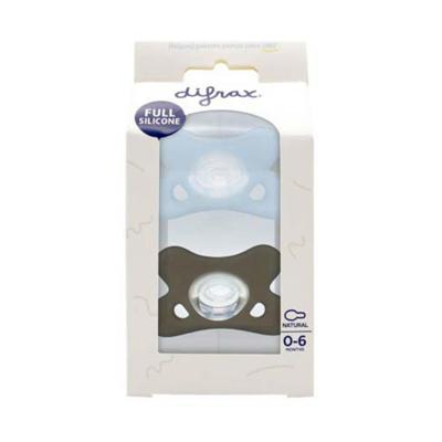 Difrax Siliconen fopspeen natural assorti 0-6 maanden 2 Stuks