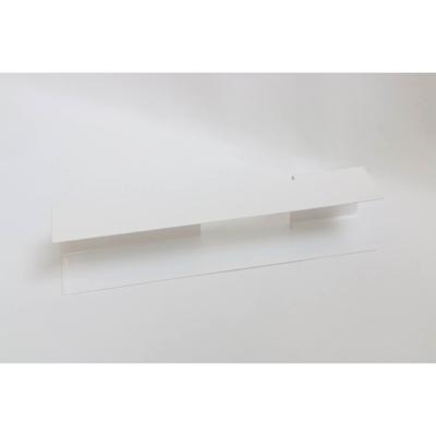 INK Fonteinplanchet Linea Staal Hoogglans Wit tbv Fontein Plakspiegel 10x70 of 10x100 cm