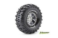 Louise CR-CHAMP Banden Set - Super Soft - 1.9" Velgen Zwart/chrome - Hex 12mm - thumbnail