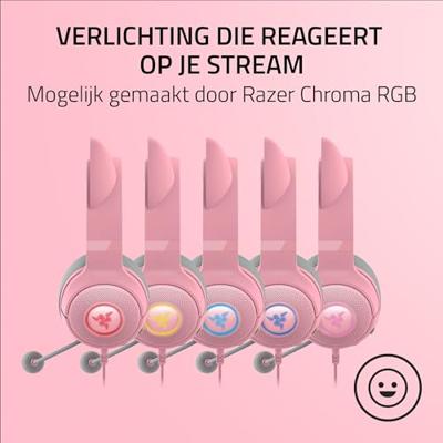 Razer Kraken Kitty V2 Bedraad Roze