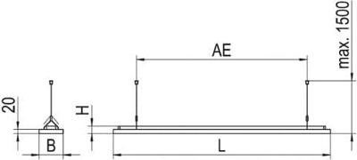 RIDI 637810 637810 LED-hanglamp LED Wit