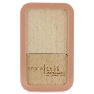 Trixie houten siliconen baby telefoon - mrs. cat