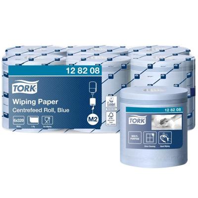 Poetspapier Tork M2 Advanced 1-laags 320m blauw 128208 | 36 stuks