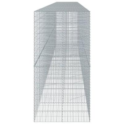 Schanskorf 950x100x200 cm gegalvaniseerd ijzer zilverkleurig