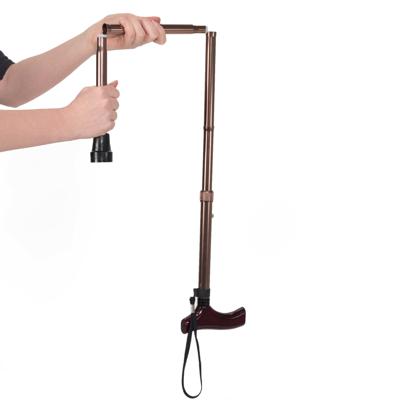 Vitility Wandelstok opvouwbaar brons - 82-92 cm