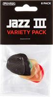 Dunlop PVP103 Jazz III Pick Variety Pack plectrum set 6 stuks - thumbnail