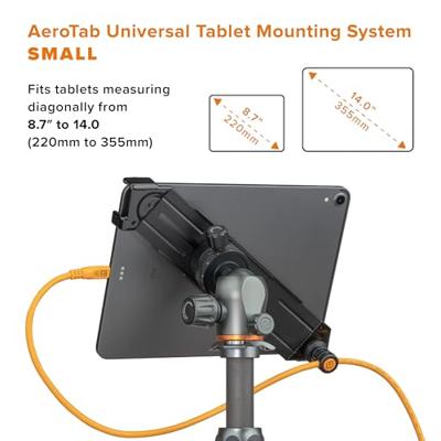 Tether Tools TetherPro Optima 10G Mobile Tethering Kit, 6' (1.8m), straight orange, AeroTab Small ThreadMount Tether Tools TetherPro Optima 10G Mobile Tethering Kit, 6' (1.8m), straight orange, AeroTab Small ThreadMount