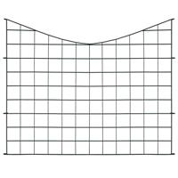 Schuttingset hol gebogen 77,5x64 cm groen - thumbnail