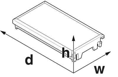 Phoenix Contact ICS25-F22S-9005 1072520 Aansluitplaat 25 x 7.25 x 22.4 Zwart (RAL 9005) 10 stuk(s)