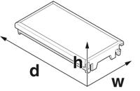 Phoenix Contact ICS25-F22S-9005 1072520 Aansluitplaat 25 x 7.25 x 22.4 Zwart (RAL 9005) 10 stuk(s) - thumbnail