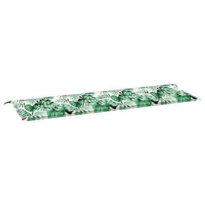 Tuinbank Kussen Floral Groen 150 x 50 x 4 cm Oxford stof