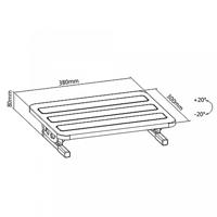 Maclean MC-831 voetsteun Zwart - thumbnail