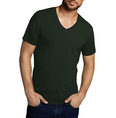 2-pak heren T-shirts V-hals - Velo - Bamboe heren ondershirts korte mouwen - Donkerblauw - Groen - Wit - Zwart