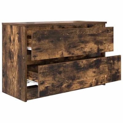 Tv-meubel 80x35x54 cm spaanplaat gerookt eikenkleurig