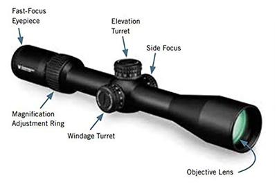Vortex Diamondback Tactical 6-24x50 FFP Richtkijker, EBR-2C Dradenkruis (MOA)