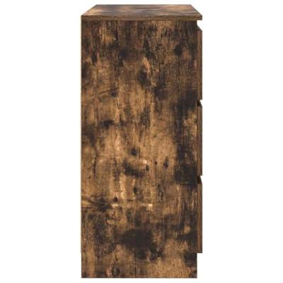 Dressoir 80x35x76 cm spaanplaat gerookt eikenkleurig