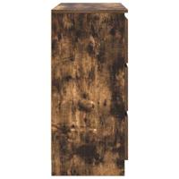 Dressoir 80x35x76 cm spaanplaat gerookt eikenkleurig - thumbnail