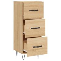 Dressoir 34,5x34x90 cm bewerkt hout sonoma eiken - thumbnail