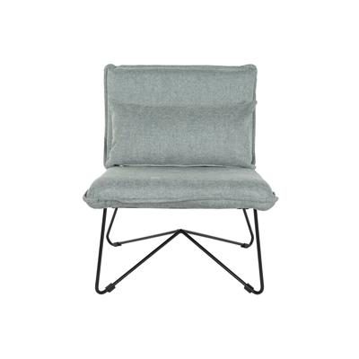 Leunstoel Home ESPRIT Zwart Groen Metaal 66 x 78 x 75 cm