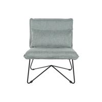 Leunstoel Home ESPRIT Zwart Groen Metaal 66 x 78 x 75 cm - thumbnail