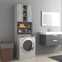 Wasmachinekast 64x25,5x190 cm grijs sonoma eikenkleurig - thumbnail