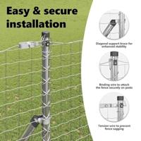 VidaXL Hek met paal zilver 1,5 x 10 m staal en pvc - thumbnail