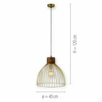 Just Light HanglampAlami bruin messing - 11489-60 - thumbnail