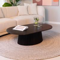 Sohome Ovale Salontafel 'Olav' Mangohout, 120 x 70cm, kleur Walnoot - thumbnail