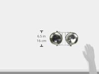 TRIXIE VOER / WATERBAK-SET KLAPPERBESCHERMING RVS / METAAL GRIJS 2X450 ML 2 ST - thumbnail