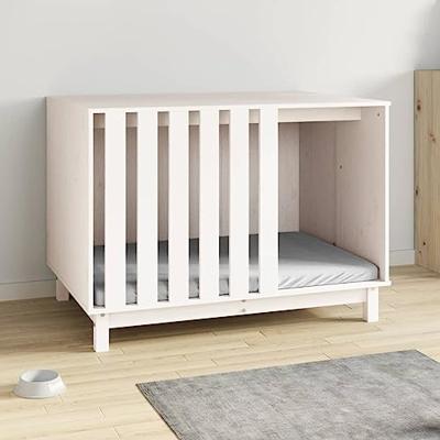 VidaXL Hondenhok 100x70x72 cm massief grenenhout wit VidaXL Hondenhok 100x70x72 cm massief grenenhout wit
