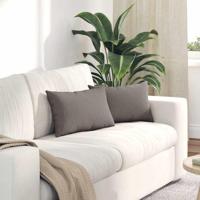 VidaXL Sofa kussens 2 pcs taupe 50 x 30 cm stof - thumbnail