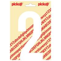 Plakcijfer Nobel 150mm wit 2 Pickup - Pickup - thumbnail