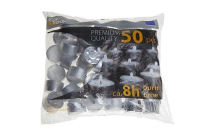 Cosy & Trendy theelichtjes 8H, wit, pak van 50 stuks