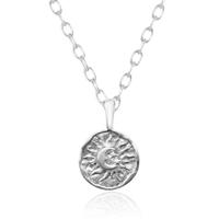 Zilveren Ketting met Zon en Maan Bedel - Mystieke Elegantie van Elenza - thumbnail