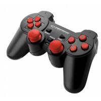 Esperanza EGG106R Gamepad PS2/PS3/PC USB Corsair Zwart/Rood - thumbnail