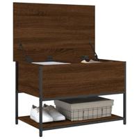 Opbergbankje 70x42,5x47 cm bewerkt hout bruineikenkleurig - thumbnail