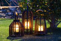 Kaarshouder Home ESPRIT Zwart Metaal 21,5 x 21,5 x 43,5 cm - thumbnail